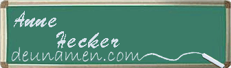 Anne Hecker Visitenkarte